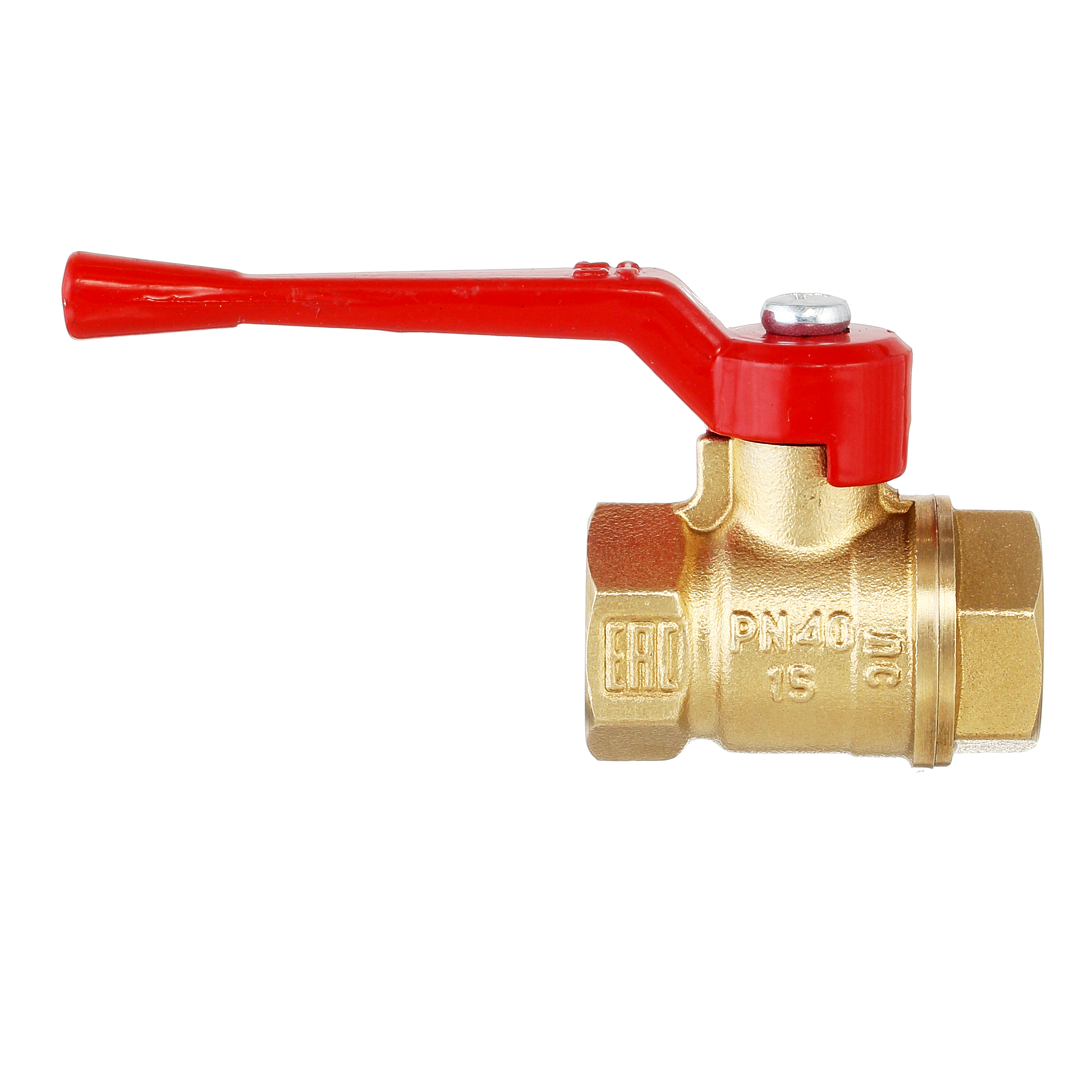 Кран шаровый латунныйБАЗ  11б27п1 вода ВР/ВР Ду 50 (2") Ру 40 рычаг 